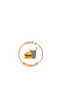 Food & Beverage Career Animated Icon Badge (4K)
