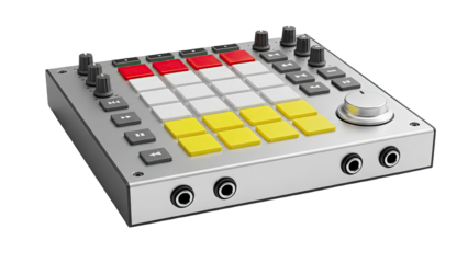 MIDI Pad Controller with Knobs and Buttons