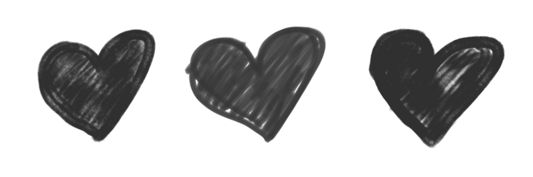 Romantic Abstract Heart Scribbles Background for Love Theme - Powered by Adobe