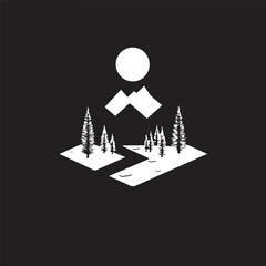 Outdoors vector icon can be used for beach resort iconset