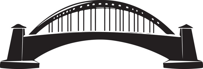 Stunning Set of Bridges Silhouette for Urban Design white 