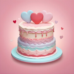 Sweetheart Romance Cake