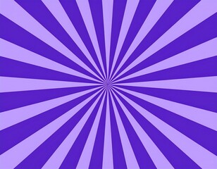 Purple burst background, radial lines radiate from the center