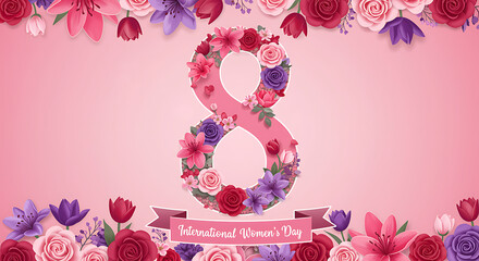 Celebrating international women's day with floral elegance