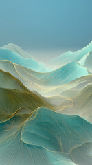 abstract blue waves © 芷仪 黄