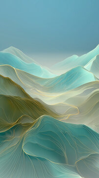 abstract blue waves