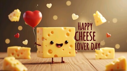 Celebrate cheese day with joy and delight in a whimsical cheese lovers paradise