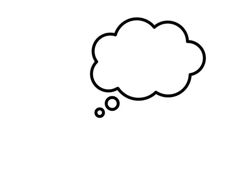 speech bubble cloud computing concept animation