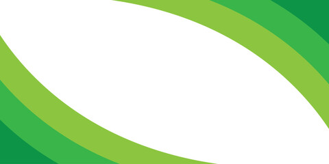 abstract creative minimalist green curve shape design for card, poster, background.