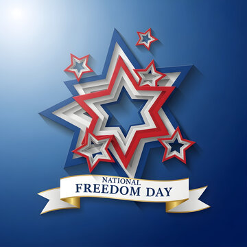 Celebrating national freedom day with patriotic spirit and american pride