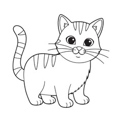 Obraz premium vector illustration of a cat
