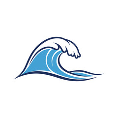 Obraz premium Illustrated ocean wave Vector