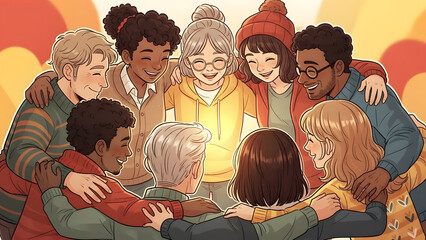 Friendship theme showing emotional connection