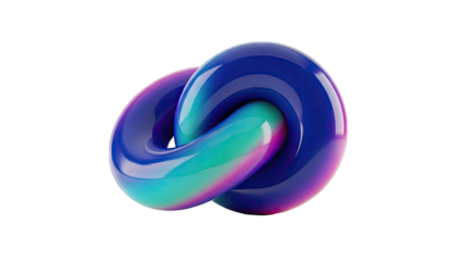 Iridescent Knot Sculpture