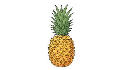 Fototapeta premium Fresh pineapple symbolizing tropical vibes