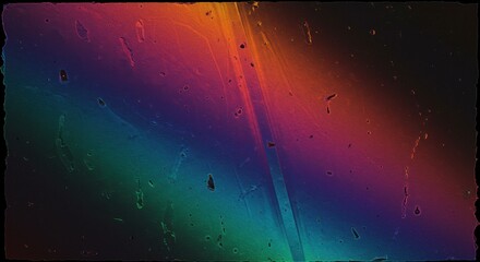 Rainbow Spectrum: A vibrant display of colors, created by the refraction and reflection of light, showcasing a mesmerizing spectrum across a textured surface.