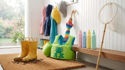 Mudroom Essentials for Rainy Days and Summer Fun