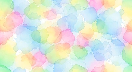Pastel Watercolor Splatters, dreamy texture with blended color effects