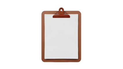 Clipboard with Blank Paper