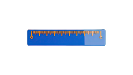 Blue Ruler with Orange Markings