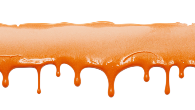 Orange liquid dripping in a seamless pattern, creating a textured background with a playful, organic feel, perfect for design elements - Powered by Adobe