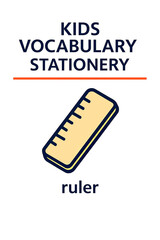 Kids Vocabulary Stationery Ruler