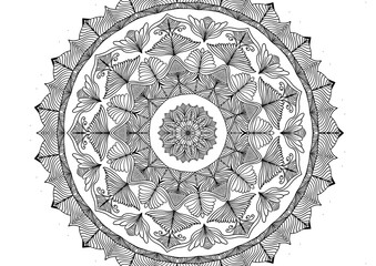 mandala round ornament