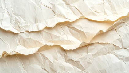 a close-up view of crumpled white paper