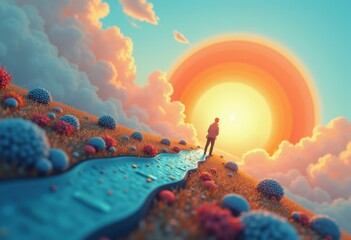 Transformative Self-Help Book Cover Design Personal Development Art Illustrating Growth