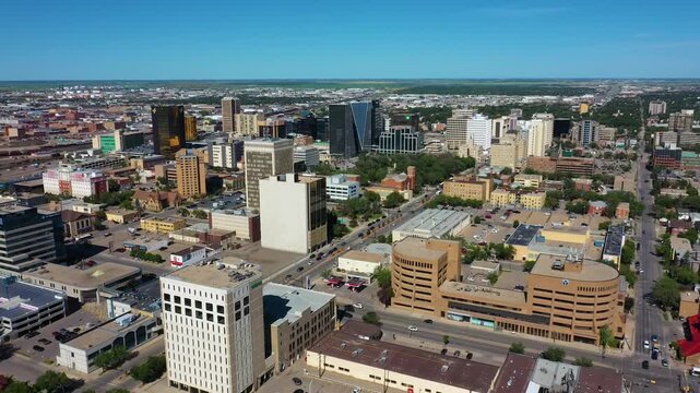 Aerial View of Regina, Saskatchewan during Summer
