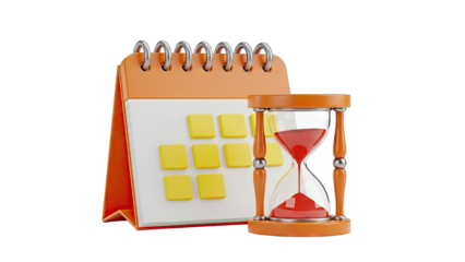 Calendar and Hourglass