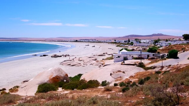 Paternoster village with white sand beach on South Africa's Cape West Coast