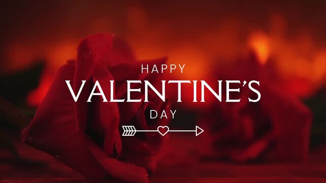 Red and White Dainty Floral Valentine's Video