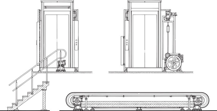Elevator diagram illustration