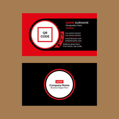 Modern Business Card Format. Artistic Layout Display for Promotional Campaign.