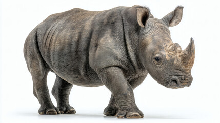 Obraz premium Baby Rhino Standing Portrait