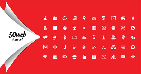 Essential 50 Web Icons for Modern Interface Design