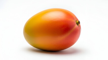 Ripe Mango Fruit Isolated on White Background