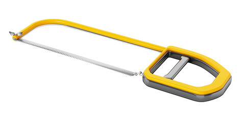 Cutting saw on transparent background. 3D illustration