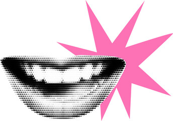 Scrapbook Smile Mouth