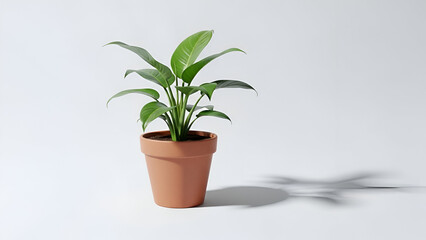 Green Potted Plant Isolated | Indoor Home Decor