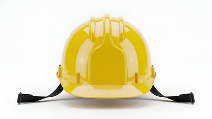 Yellow Safety Helmet Isolated | Construction Protective Gear