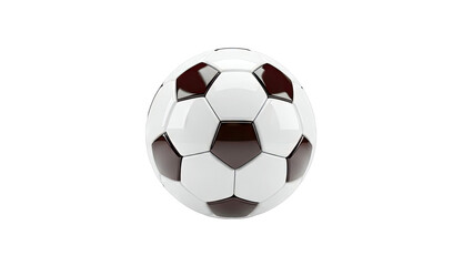 Classic Soccer Ball on White Background