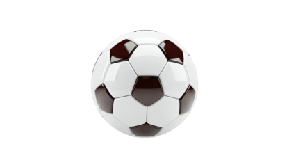 Classic Soccer Ball on White Background