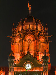 Chhatrapati Shivaji Maharaj Terminus on Independence Day, CSMT Mumbai