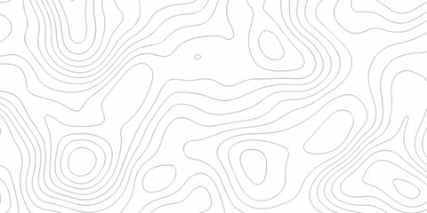Topographic map patterns, topography line map. Contour map texture backdrop digital print texture terrain lines and strokes. Panorama view swirls black wave curve lines banner background design. © Alibuss