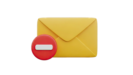 Email with Stop Sign Icon