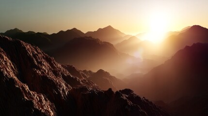 Fantasy Game Landscapes: 3D Artist's Studio in Harsh Daylight with Glow Highlights and Leading Lines