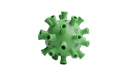 Green 3D Coronavirus Model
