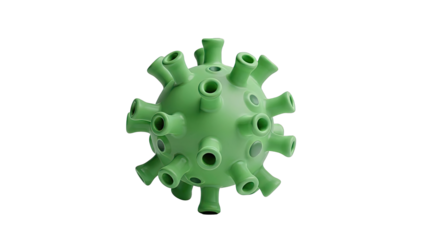 Green 3D Coronavirus Model